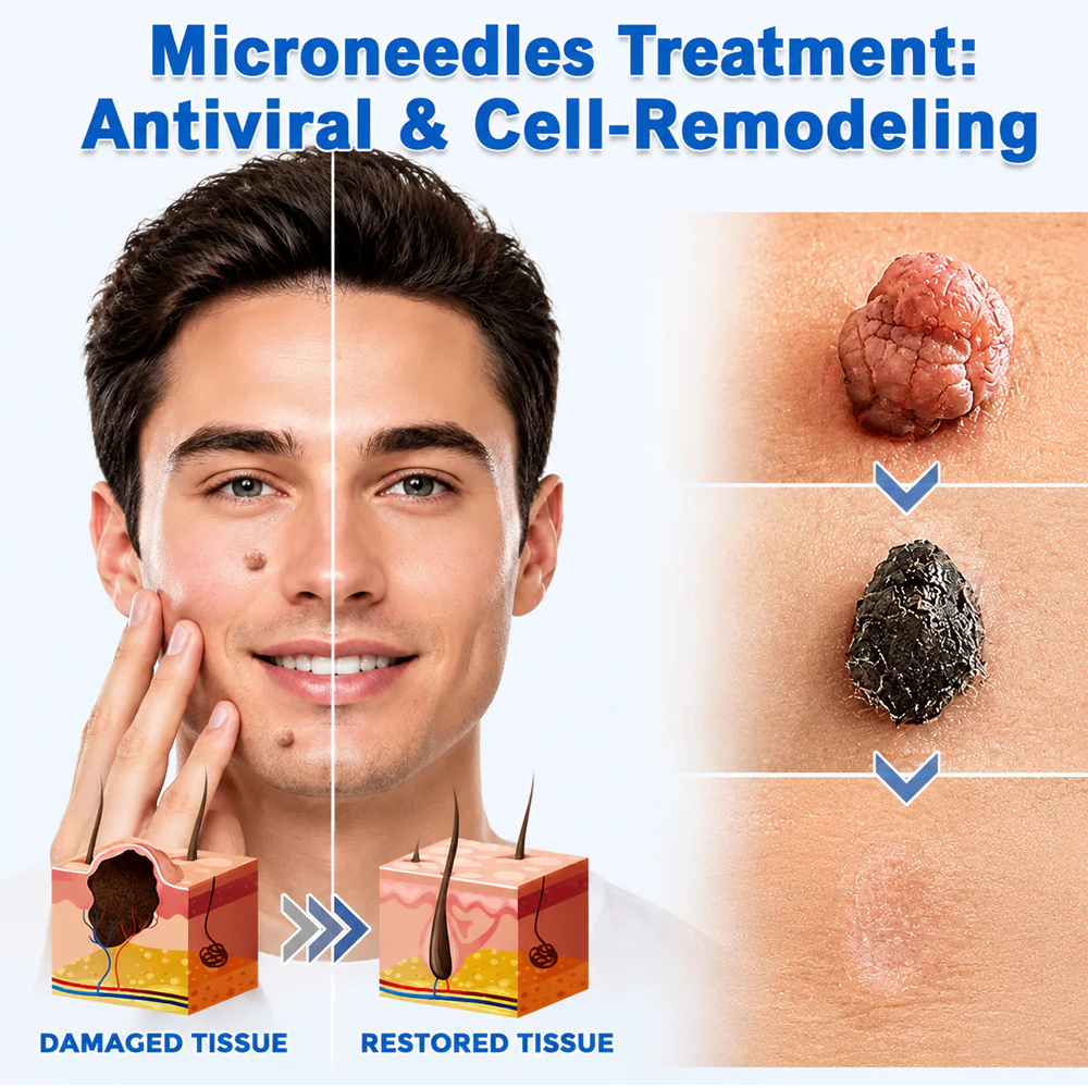 ✨【30%OFF only today】Hiskin ® 2-in-1 Microneedle & Hydrocolloid Patch🍀 | Removes raised moles, acne, flat warts, and skin tags | Helps improve wrinkles, scars, and blemishes | Invisible patches for face and body