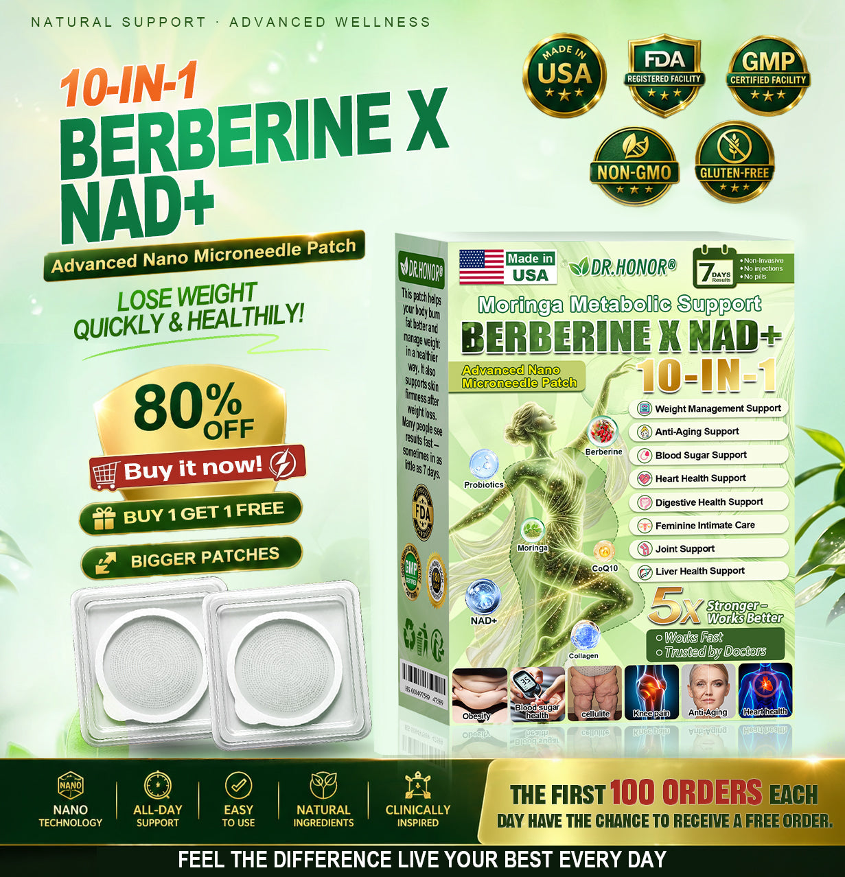 𝑶𝒇𝒇𝒊𝒄𝒊𝒂𝒍 𝑺𝒕𝒐𝒓𝒆  |30% OFF🍀🍀𝐃𝐑.𝐇𝐎𝐍𝐎𝐑® 𝗠𝗼𝗿𝗶𝗻𝗴𝗮 · 𝗕𝗲𝗿𝗯𝗲𝗿𝗶𝗻𝗲 × 𝗡𝗔𝗗+ 𝟏𝟎-𝐢𝐧-𝟏 𝐀𝐝𝐯𝐚𝐧𝐜𝐞𝐝 𝐍𝐚𝐧𝐨 𝐌𝐢𝐜𝐫𝐨𝐧𝐞𝐞𝐝𝐥𝐞 𝐏𝐚𝐭𝐜𝐡  🇺🇸 (𝐉𝐮𝐬𝐭 𝐨𝐧𝐜𝐞 𝐚 𝐝𝐚𝐲, 𝐯𝐢𝐬𝐢𝐛𝐥𝐞 𝐜𝐡𝐚𝐧𝐠𝐞𝐬 𝐢𝐧 𝟕 𝐝𝐚𝐲𝐬）𝘽𝙚𝙧𝙗𝙚𝙧𝙞𝙣𝙚 + 𝙈𝙤𝙧𝙞𝙣𝙜𝙖 𝙁𝙤𝙧𝙢𝙪𝙡𝙖 ✅ 𝐅𝐨𝐫 𝐨𝐛𝐞𝐬𝐢𝐭𝐲, 𝗟𝗼𝗼𝘀𝗲 𝘀𝗸𝗶𝗻,𝐝𝐢𝐚𝐛𝐞𝐭𝐞𝐬, 𝐬𝐥𝐞𝐞𝐩 𝐚𝐩𝐧𝐞𝐚, 𝐣𝐨𝐢𝐧𝐭 𝐢𝐬𝐬𝐮𝐞𝐬, 𝐚𝐧𝐝 𝐦𝐨𝐫𝐞💯💯