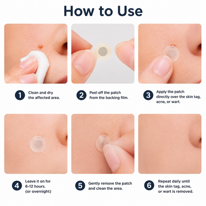 ✨【30%OFF only today】Hiskin ® 2-in-1 Microneedle & Hydrocolloid Patch🍀 | Removes raised moles, acne, flat warts, and skin tags | Helps improve wrinkles, scars, and blemishes | Invisible patches for face and body