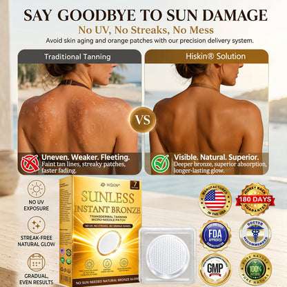 ☀️𝑶𝒇𝒇𝒊𝒄𝒊𝒂𝒍 𝑺𝒕𝒐𝒓𝒆 | ☀️ 𝐇𝐢𝐬𝐤𝐢𝐧® 𝐒𝐮𝐧𝐥𝐞𝐬𝐬 𝐈𝐧𝐬𝐭𝐚𝐧𝐭 𝐁𝐫𝐨𝐧𝐳𝐞 𝐓𝐚𝐧𝐧𝐢𝐧𝐠 𝐌𝐢𝐜𝐫𝐨𝐧𝐞𝐞𝐝𝐥𝐞 𝐏𝐚𝐭𝐜𝐡 (𝐉𝐮𝐬𝐭 𝐨𝐧𝐜𝐞 𝐚 𝐝𝐚𝐲) 𝐕𝐢𝐬𝐢𝐛𝐥𝐞 𝐁𝐫𝐨𝐧𝐳𝐞 𝐆𝐥𝐨𝐰 𝐢𝐧 𝟕 𝐃𝐚𝐲𝐬 ✅ 𝐍𝐨 𝐔𝐕, 𝐍𝐨 𝐎𝐫𝐚𝐧𝐠𝐞, 𝐍𝐨 𝐒𝐭𝐫𝐞𝐚𝐤𝐬, 𝐍𝐨 𝐃𝐇𝐀, 𝐍𝐨 𝐌𝐞𝐬𝐬.