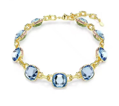 2025 New Hot Selling High-end Design Necklace Pendant Earrings Bracelet Jewelry Set Dopamine Color Scheme Simple and Generous